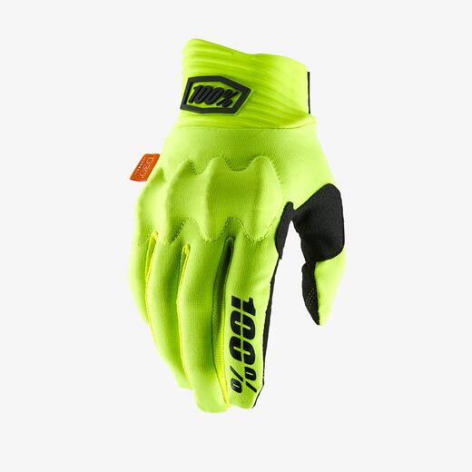 Мотоперчатки 100% Cognito D3O Glove (Fluo Yellow/Black, M, 2021 (10013-014-11)) pitbikemarket.ru