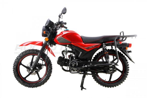 Мопед ROCKOT ALPHA OFFROAD M-11 LUX+ (LED) (красный глянцевый) pitbikemarket.ru