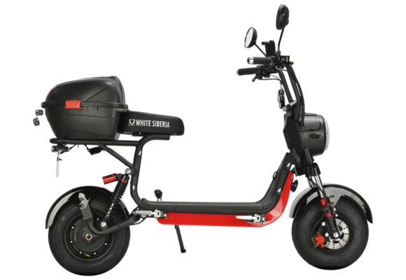 Электроскутер White Siberia Mini 3.0 Black 60v pitbikemarket.ru